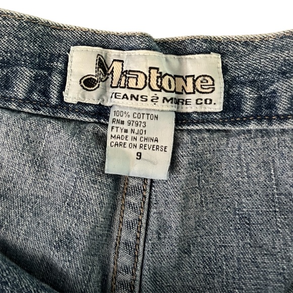 Rare vintage extra Wide-Leg Blue Denim Jeans - Picture 3 of 4